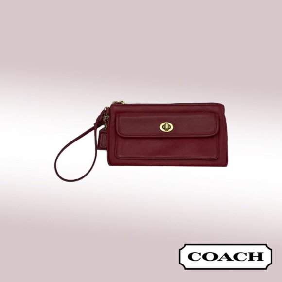 Vintage Coach Legacy Turnlock Wristlet - Picture 1 of 15
